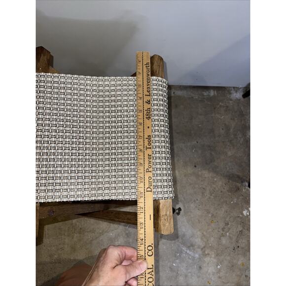 2 Vintage Canvas Folding Camp Stools Fishing Portable Camping Flaming Fireside - Picture 14 of 14